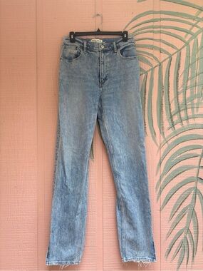 Abercrombie & Fitch 90s Straight Leg Jeans - Light Wash Blue